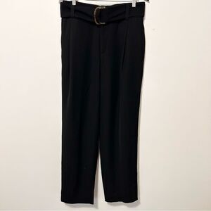Vince black Belted Trousers Size 10. NWOT